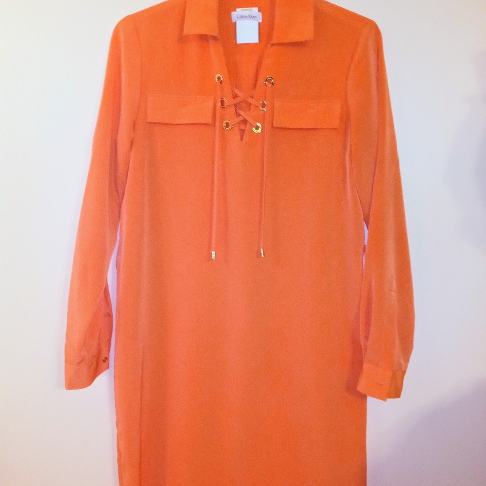 Michael Kors Gold trim blouse dress